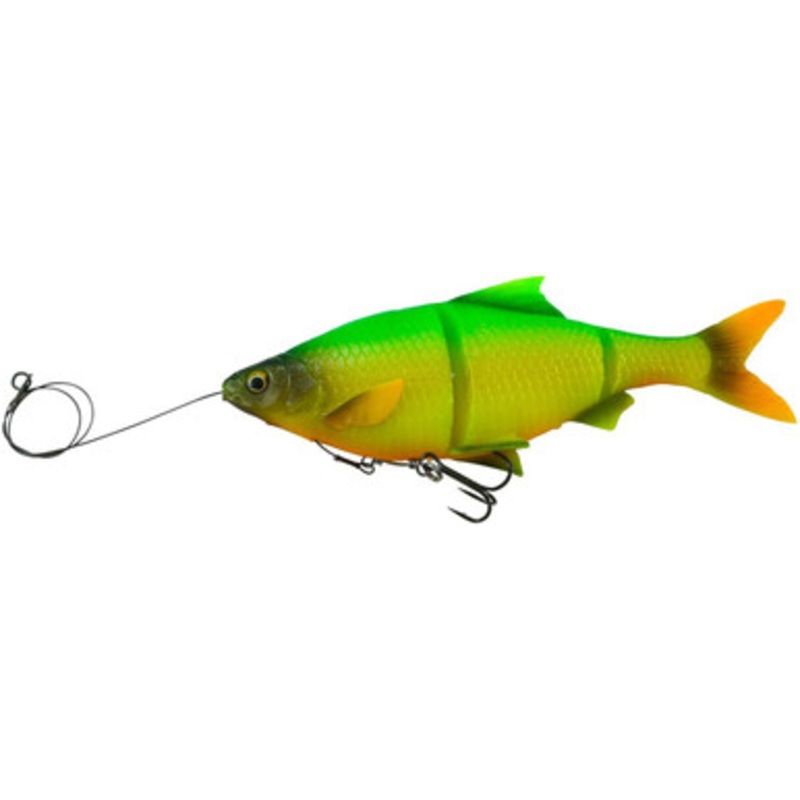 Savage Gear Pre-Rigged 3D Line Thru Shad – 7in – Firetiger