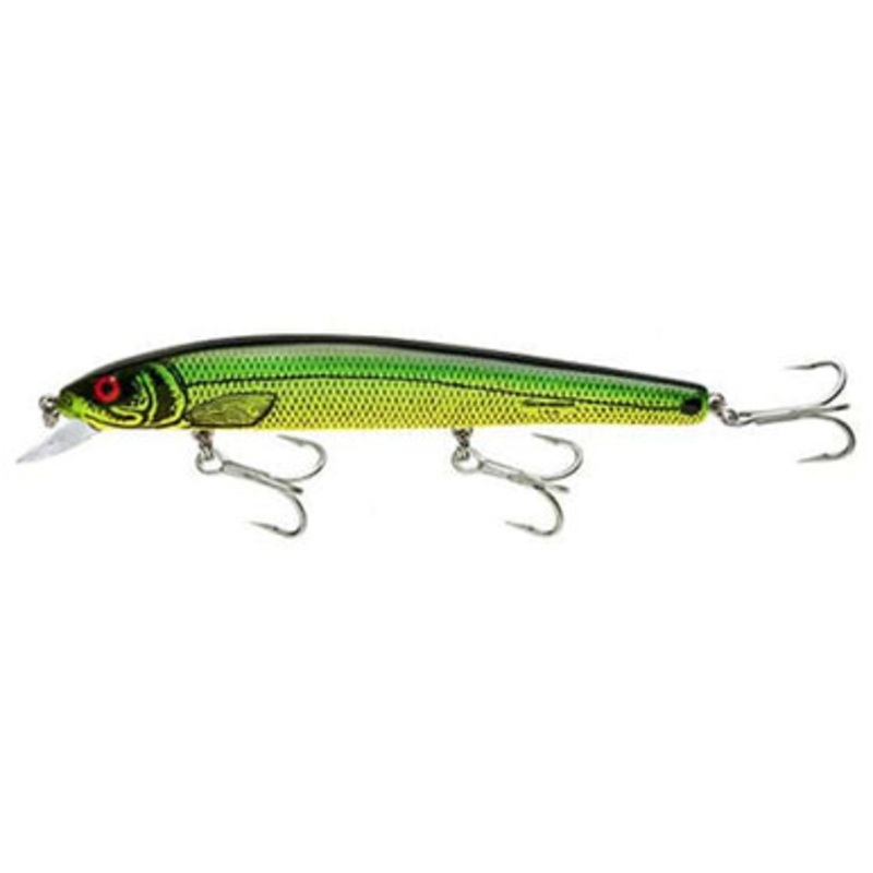 Bomber BSW16A Heavy Duty Long A Lure XM7 Fire River Minnow