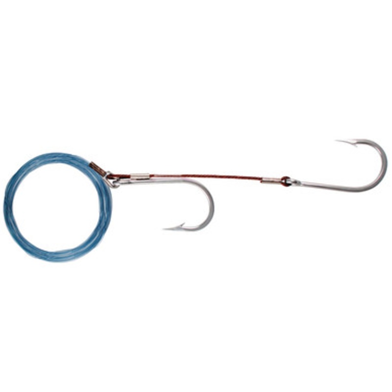 C&H Lures Double Hook 8/0 Stainless Steel Rigging Kit – 12 ft. – 200 lb.