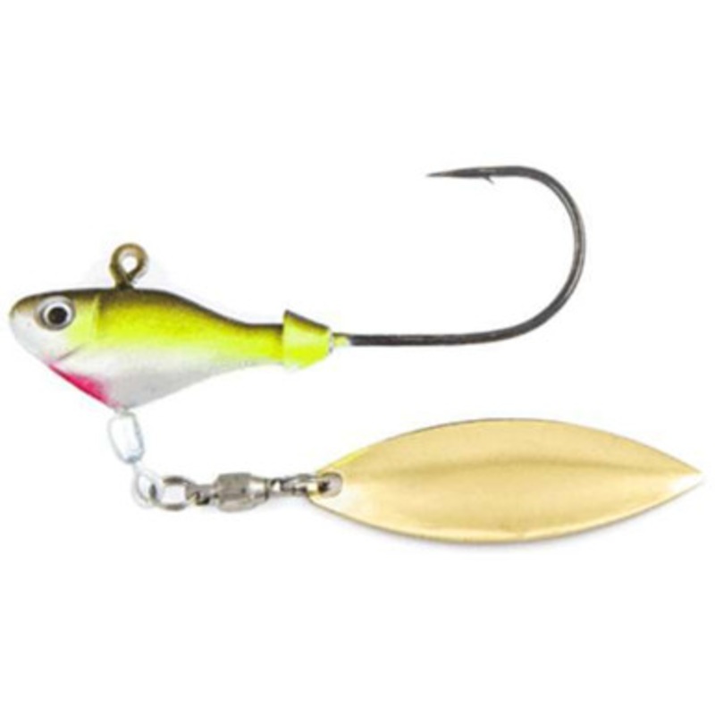 Fish Head Spin Underspin – 3/4 oz. – Chartreuse Shad