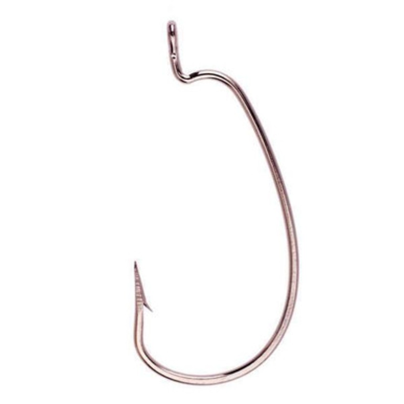 Eagle Claw Lazer Sharp L7013R Extra Wide Gap Worm Hooks – Size 1/0