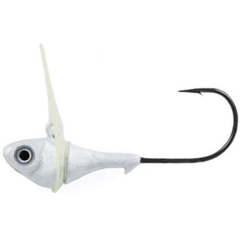 Fish Head Dude Jig Head – 1/2 oz. – Pearl White