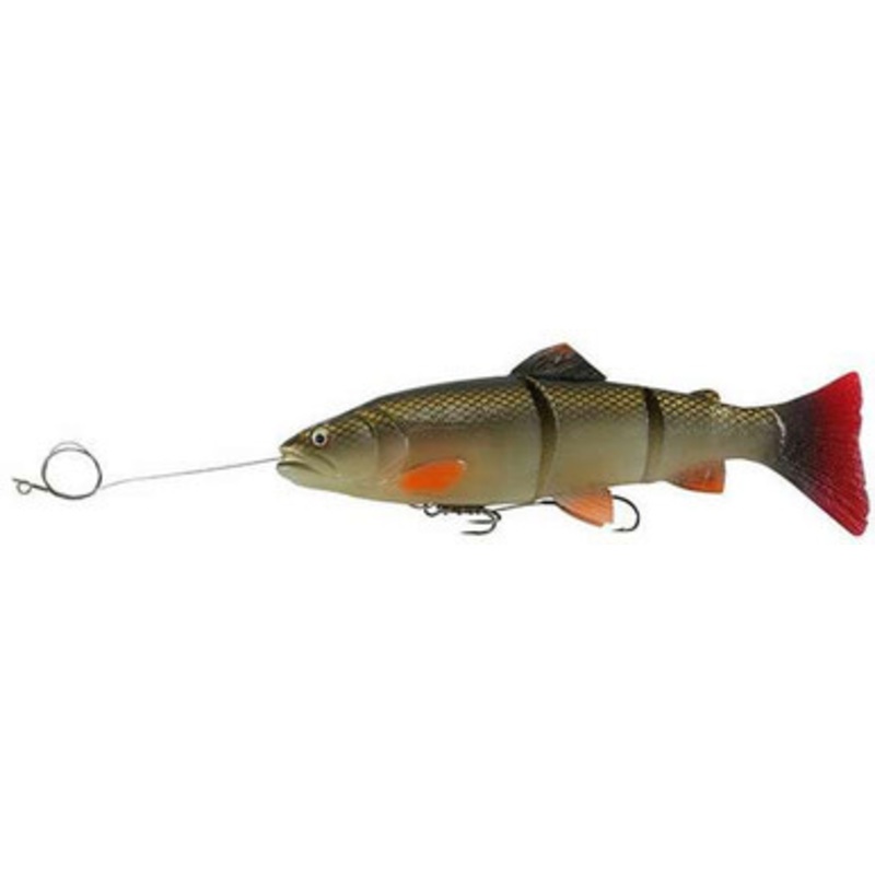 Savage Gear PR-LTMS-200 Pre-Rigged 3D Line Thru Trout 8 in. Lure Albino