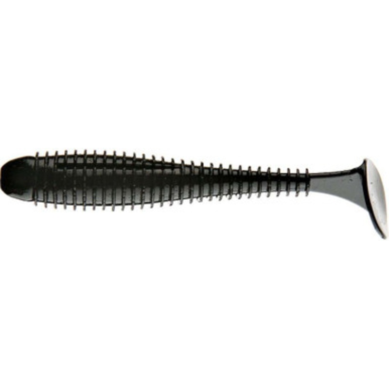 Keitech FS38 FAT Swing Impact 3.8” Swimbait 001 Black