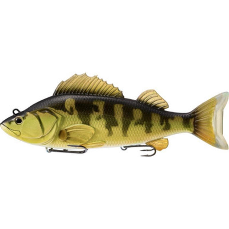 LIVETARGET Yellow Perch Swimbait – 8in – Gold/Olive