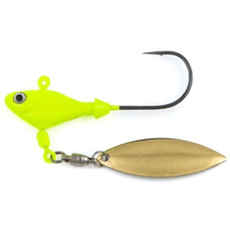Fish Head Spin Underspin – 1/8 oz. – Chartreuse