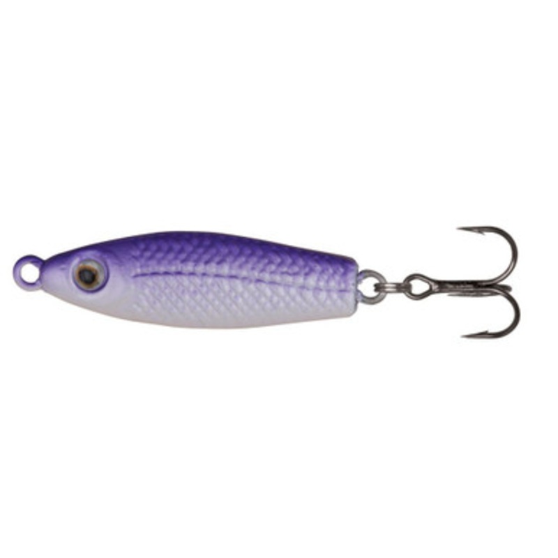 Johnson Rattlin Scout Spoon Ice – 1in – Purple/Pearl