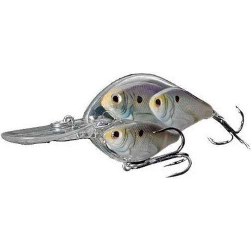 LIVETARGET Lures TSB65M Threadfin Shad Baitball Crankbait 804 Pearl/Grey