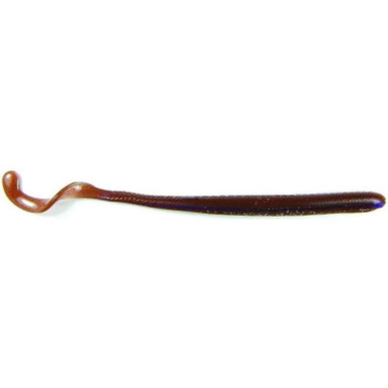 Roboworm CL-A2AR 5.5 in. Curly Tail Worm – Oxblood Light/Red Flake