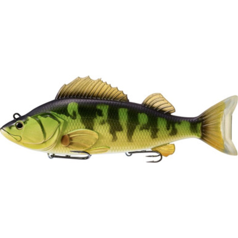 LIVETARGET Yellow Perch Swimbait – 8in – Yellow/Green