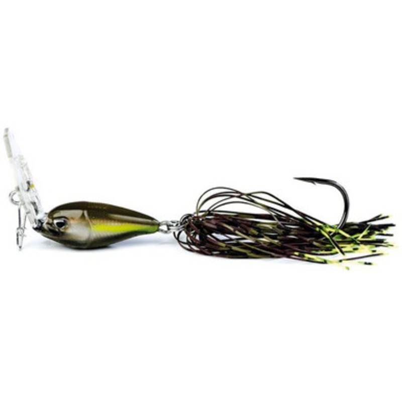 Molix Lover Skirted Vibration Jig – 1/2oz – Green Pumpkin Chartreuse