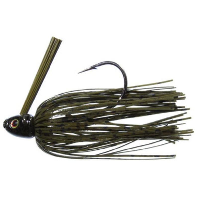 Greenfish Tackle Swim Jig – 3/8oz – Green Pumpkin