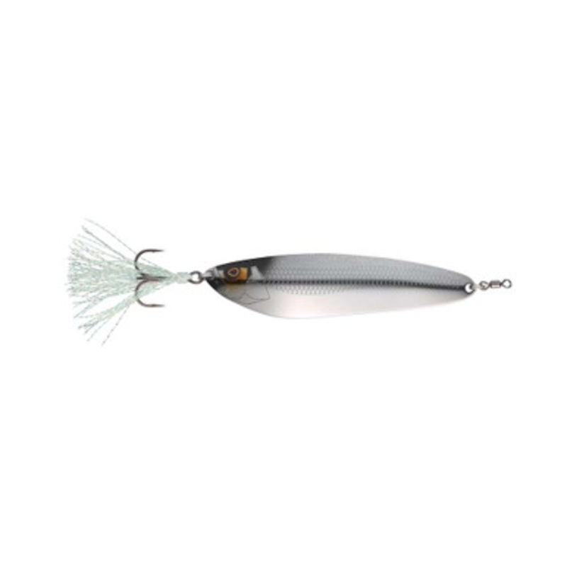 Jackall Counter Back Spoon – 4.7in – Stealth Smoke Shad