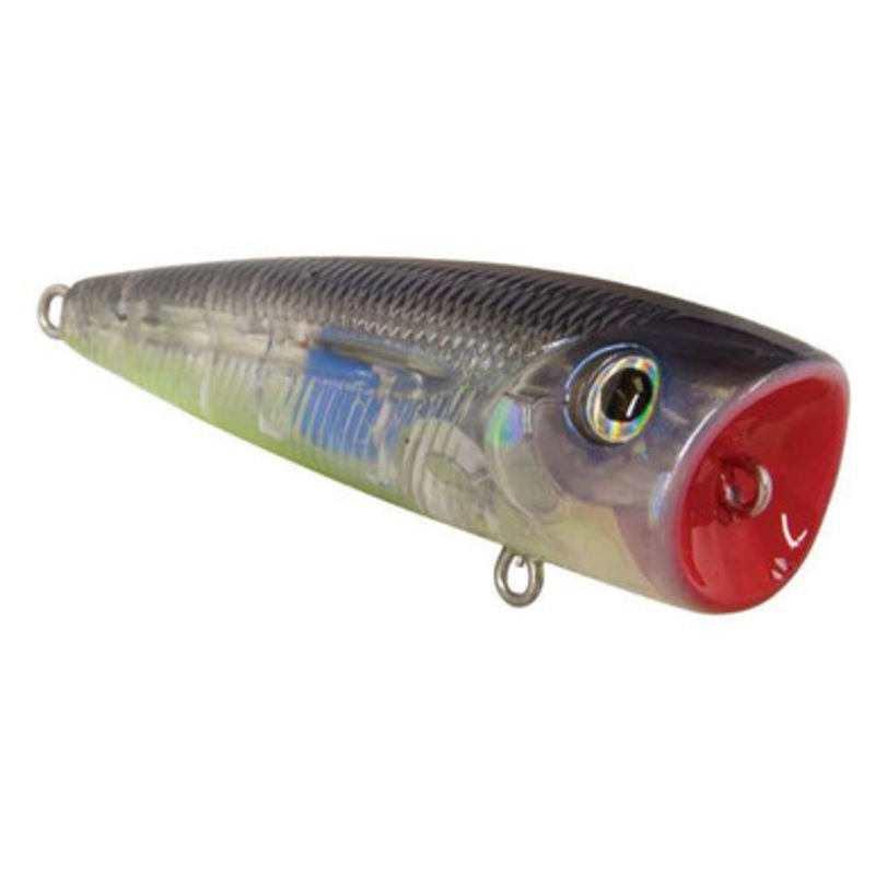 Livingston Lures 5315 Tournament Series Walk N Pop 67-1 Topwater Popper – Bluetreuse