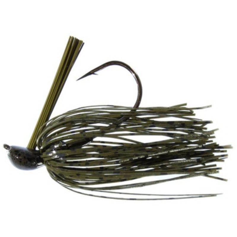Greenfish Tackle HD Skipping Jig – 1/2oz – Green Pumpkin