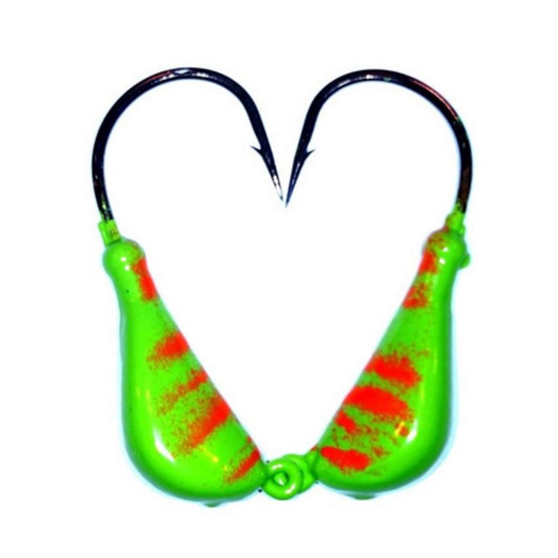 JoeBaggs Tackle Blackfish Tog Jigs 3/4oz Green/Orange