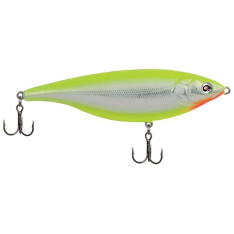 Sebile SS-114-SK Stick Shadd Lure – Sinking Chrome/Chartreuse
