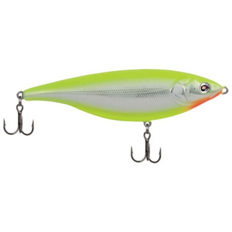 Sebile SS-114-SU Stick Shadd Lure – Suspending Chrome/Chartreuse