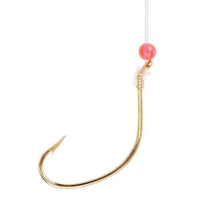 Eagle Claw Lazer Sharp 9146 Kahle Fluke Wide Gap Red Bead 36” – 1/0