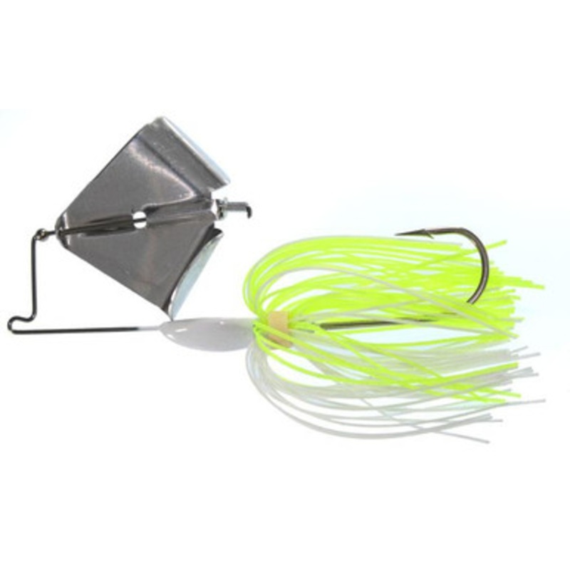 Greenfish Tackle Hammerhead Buzz – 1/2oz – Chartreuse White/Nickel