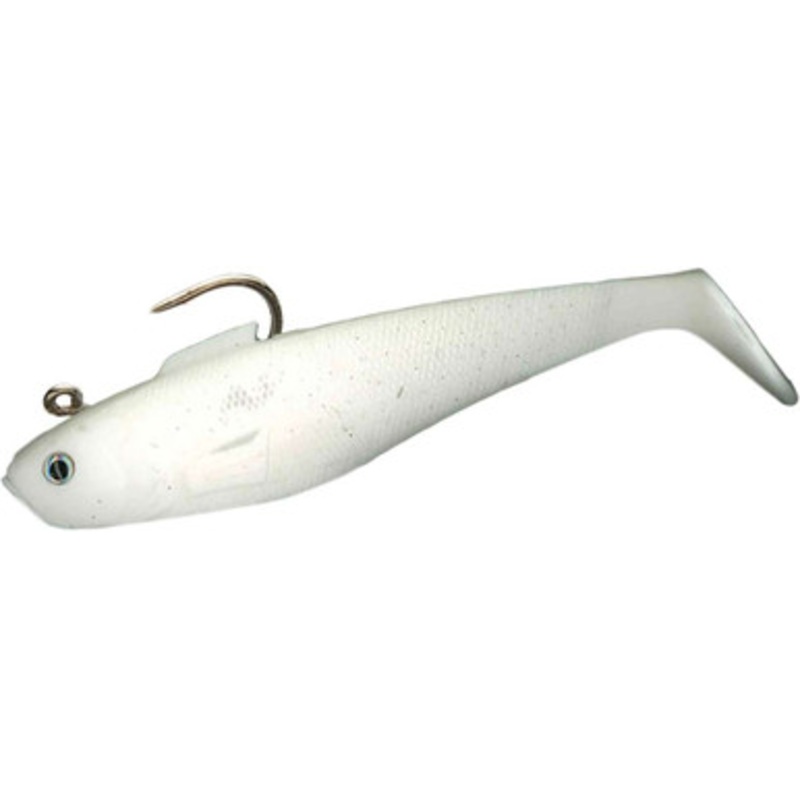 Tsunami Swim Shad Soft Swimbaits – 6in – Opaque White (3pk)