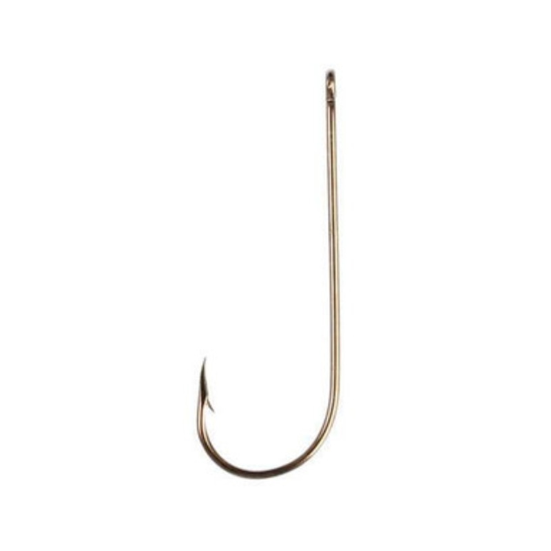 Eagle Claw 214 Aberdeen Light Wire Non-Offset Hooks 100 Box – Size 1