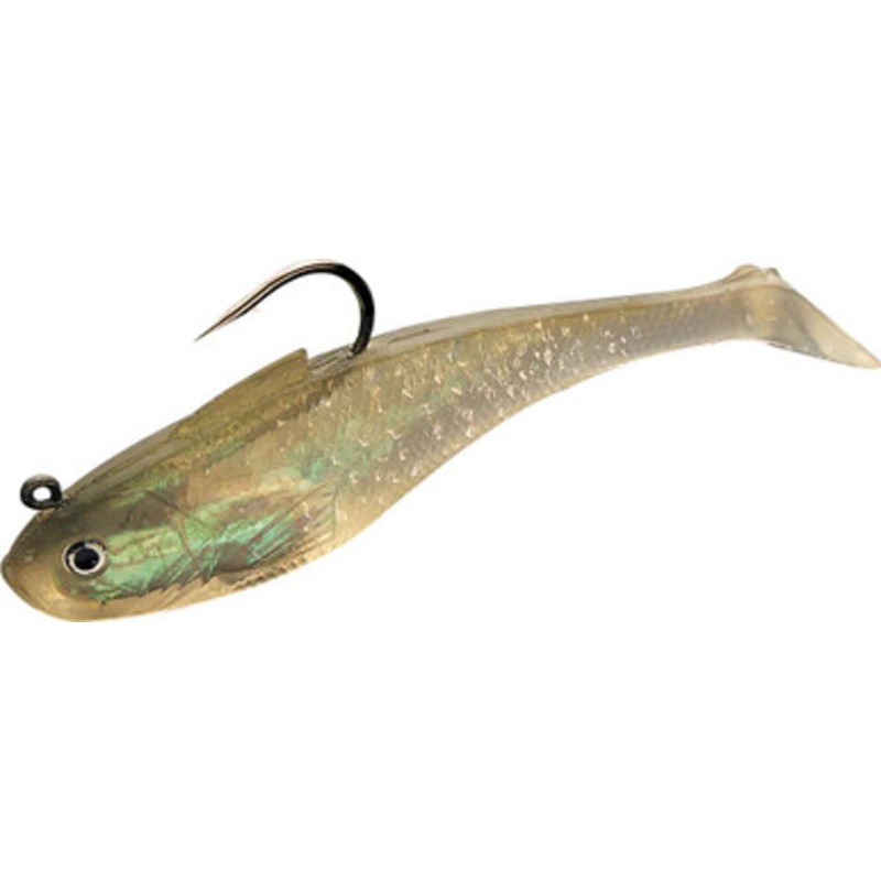 Tsunami Swim Shad Soft Swimbaits – 6in – Olive Back/Clear (3pk)