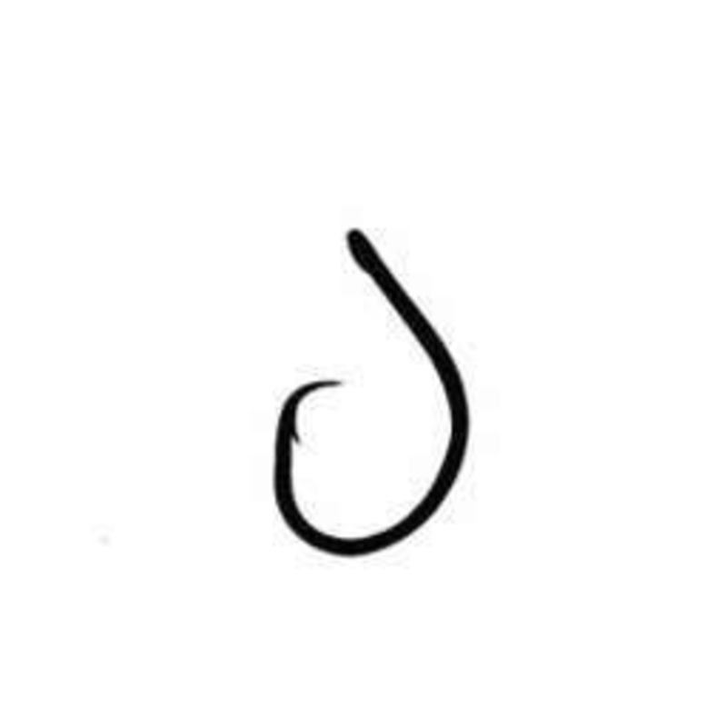 Eagle Claw L2004ELF Lazer Sharp Non-Offset Black Circle Hooks – 8/0