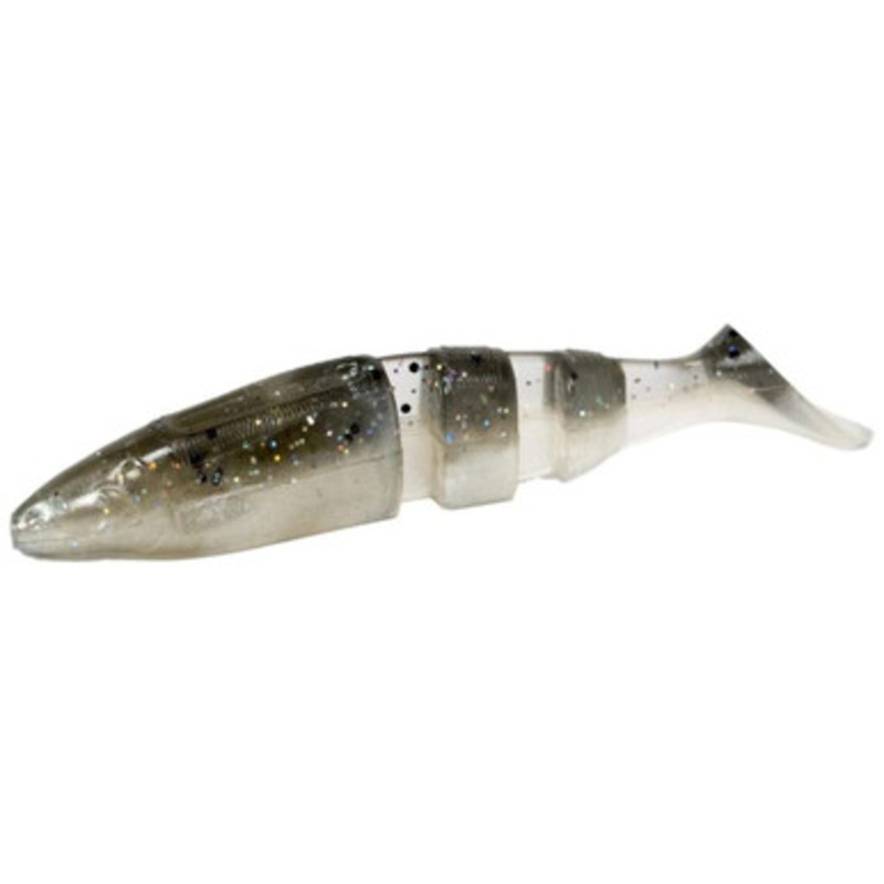 Lake Fork Trophy Lures Magic Shad w/ Boot Tail – 4.5in Smoked Pearl