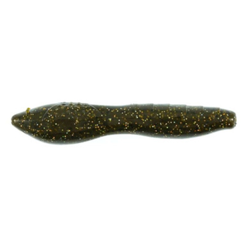 Missile Baits Bomba Worm – 3.5in – Green Pumpkin Flash