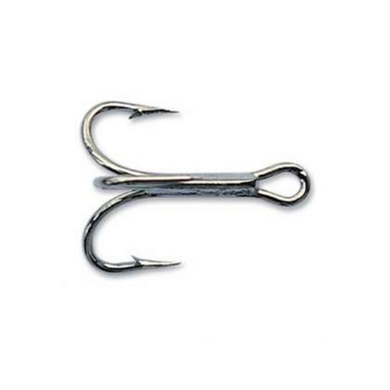 Mustad 3599C 4X Black Nickel Kingfish Treble Hook – 100 Pack – 6