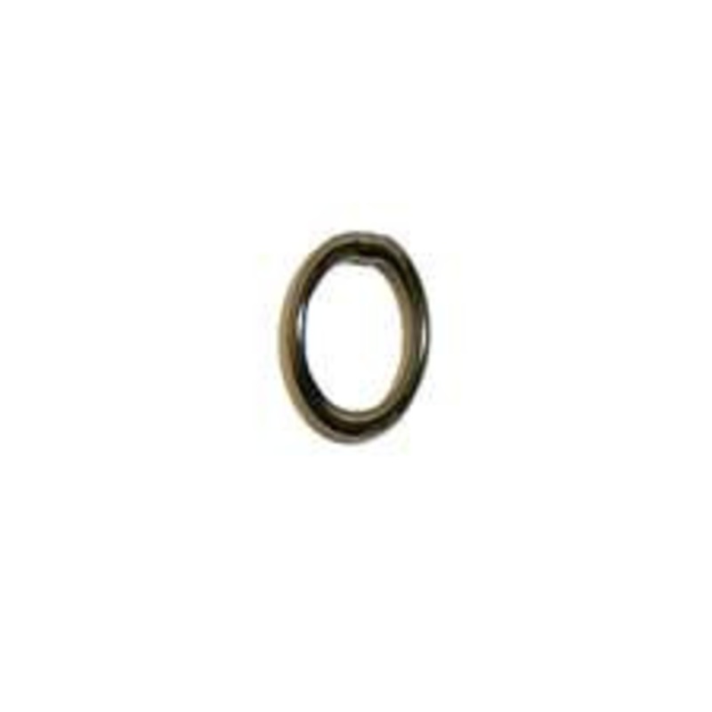 Quick Rig Stainless Steel Welded Rings #5 Black Nickel 200# 12 Pack