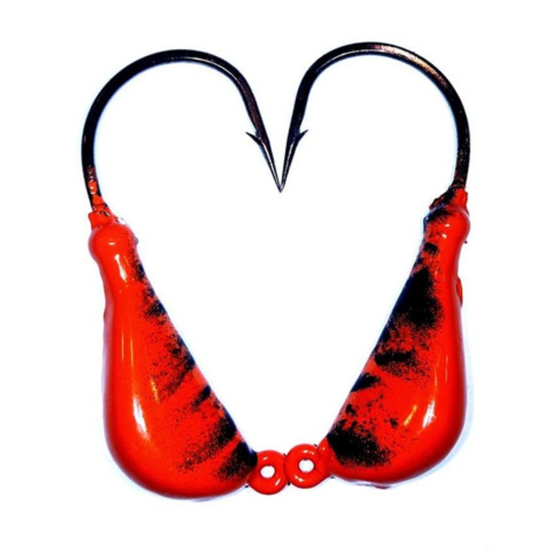 JoeBaggs Tackle Blackfish Tog Jigs 3oz Orange/Black