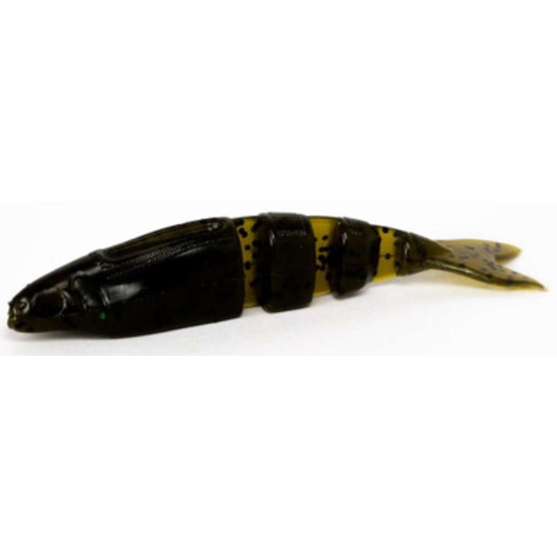 Lake Fork Trophy Lures Live Magic Shad w/ V-Tail – 5.5in Green Pumpkin