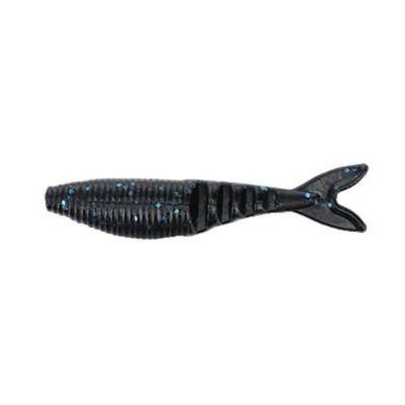 Yamamoto Zako Swimbait – 3in – Black w/Large Blue Flake