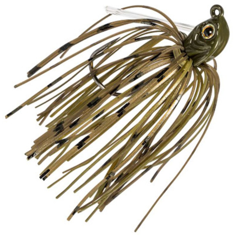 Z-Man Midwest Finesse Swim Jig – 1/4oz – Green Pumpkin