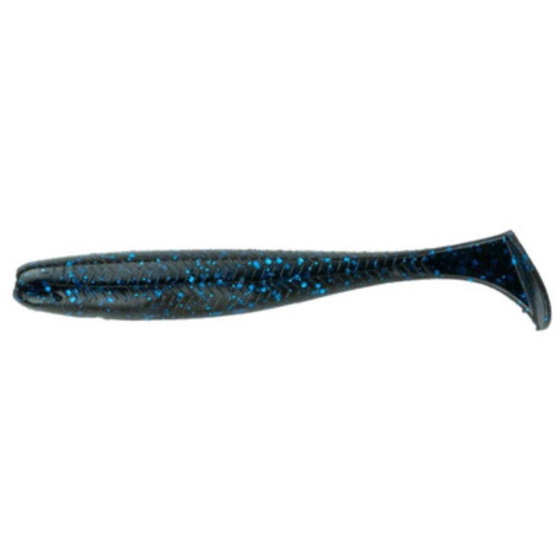 6th Sense Divine Boot Tail Swimbait – 3.8in Black N Blue Flake