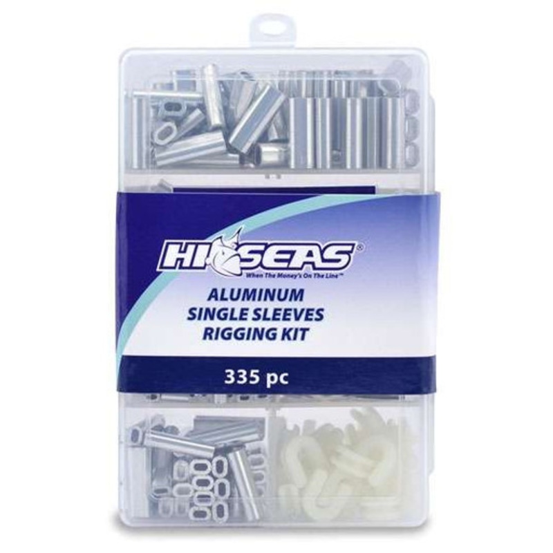 Hi-Seas TKB00001 Aluminum Single Sleeves Rigging Kit, 335 Pieces