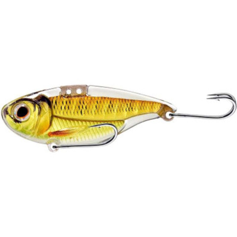 LIVETARGET Sonic Shad Blade Bait – 3/8oz – Gold/Pumpkin