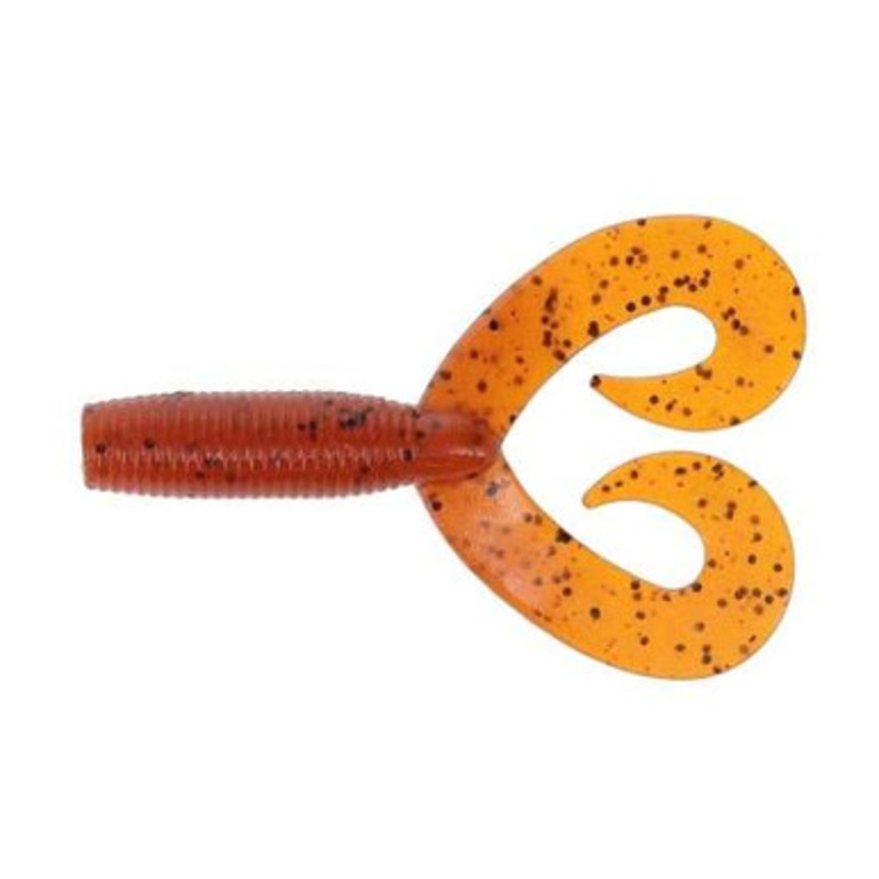 Yamamoto Double Tail Grub – 4in – Fire Craw
