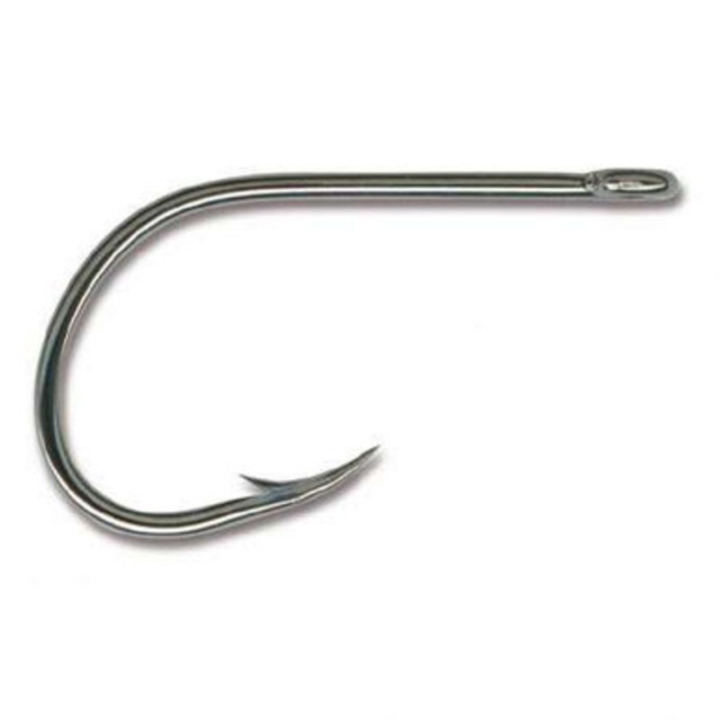 Mustad 10848NP-BN Open Eye Siwash Hook 6pk – Size 4/0