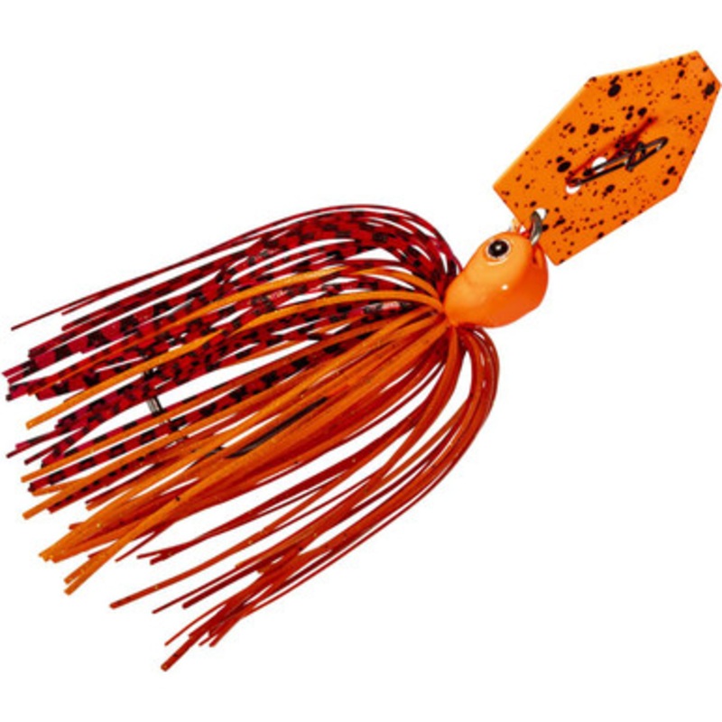 Z-Man Evergreen Chatterbait Jack Hammer 3/8oz – Fire Craw Orange Blade