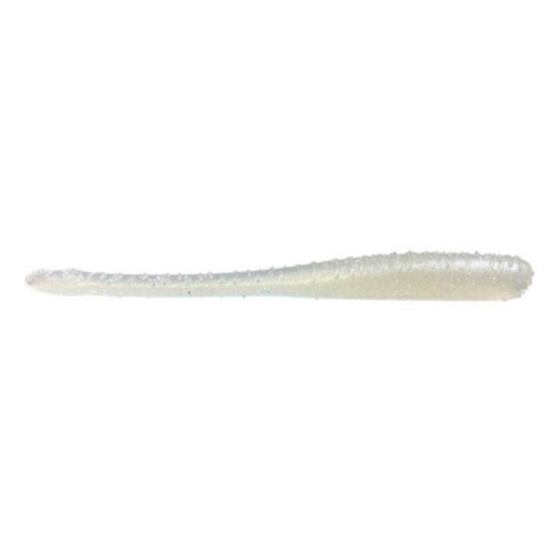Great Lakes Finesse Drop Worm – 4in – Frosted Shad