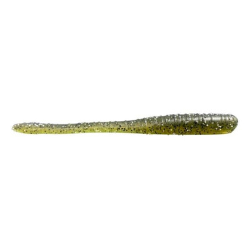 Great Lakes Finesse Drop Worm – 4in – Green Pumpkin