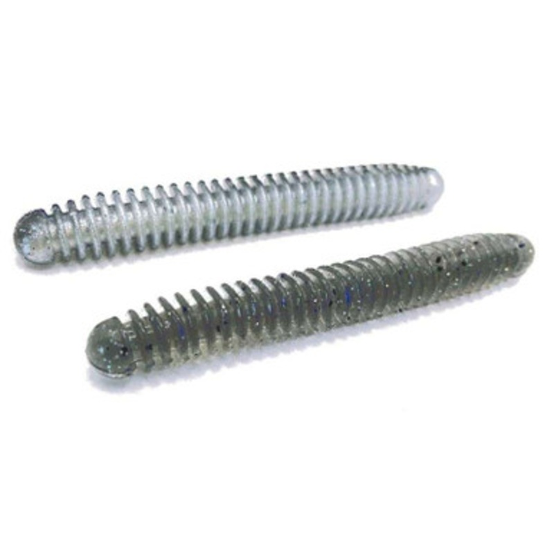 Lake Fork Trophy Lures Ring Fry Worm – 4in Smoked Pearl