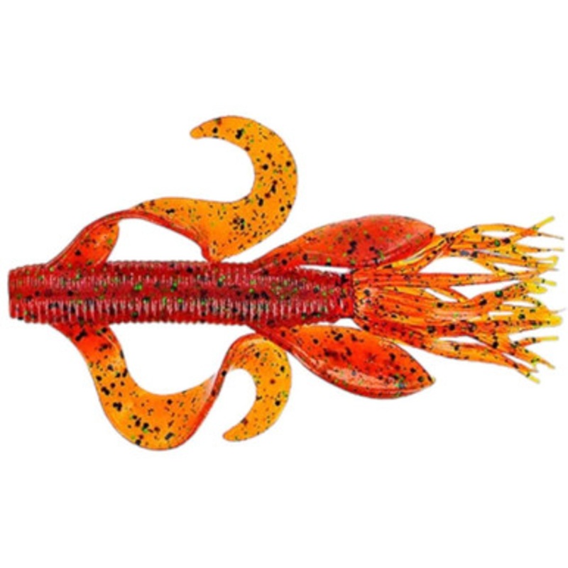 Yamamoto Kreature Bait – 4in – Pumpkin w/Black & Green Flake