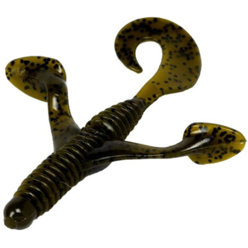 Lake Fork Trophy Lures Fork Creature Bait – 3.75in Green Pumpkin