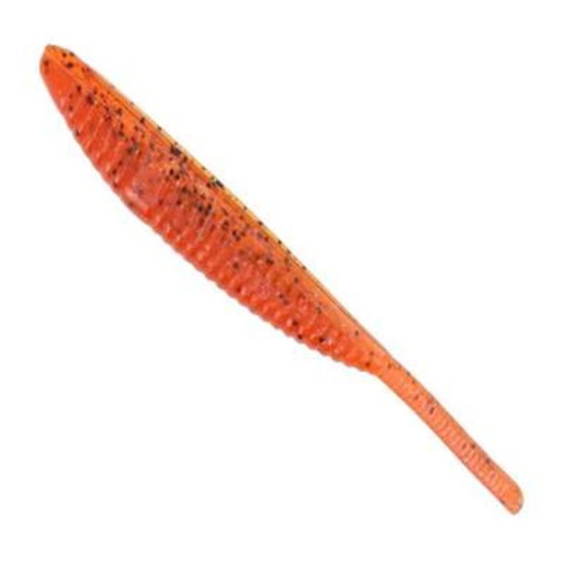 Yamamoto Shad Shape Floater Worm – 5in – Fire Craw