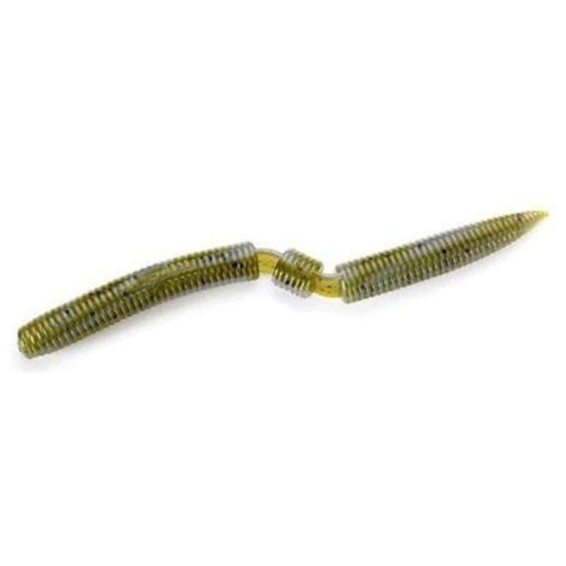 Lake Fork Trophy Lures Hyper Stick Worm – 5in Okeechobee Craw Swirl