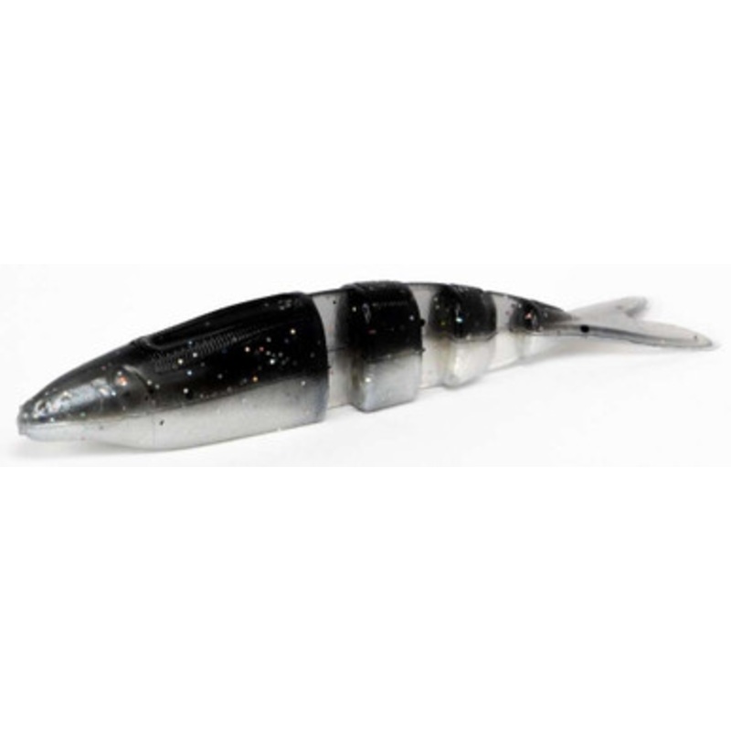 Lake Fork Trophy Lures Live Magic Shad w/ V-Tail – 4.5in Smoked Pearl